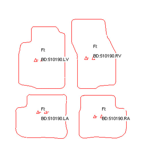 Automatten Mitsubishi Colt (1996-2004)