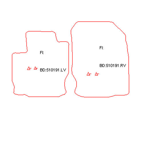 Automatten Mitsubishi Colt CZ3 (2007-2007)