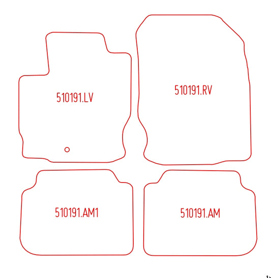 Automatten Mitsubishi Colt CZ3 (2007-2007)