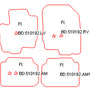 Automatten Mitsubishi Colt (2004-2007)