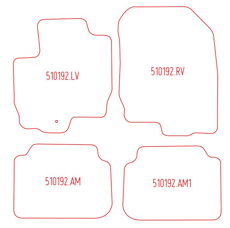 Automatten Mitsubishi Colt (2004-2007)