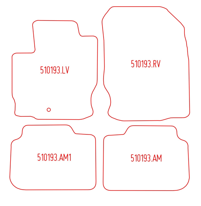 Automatten Mitsubishi Colt CZ3 / Colt CZ5 (2008-2012)