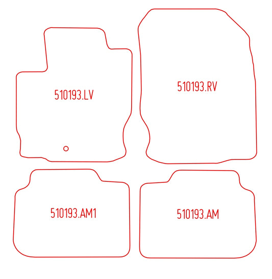 Automatten Mitsubishi Colt CZ3 / Colt CZ5 (2008-2012)