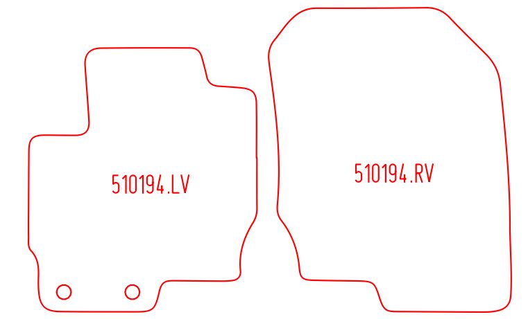 Automatten Mitsubishi Colt CZ3 / Colt CZ5 (2008-2008)