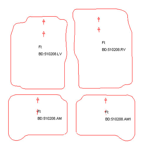 Automatten Mitsubishi Galant hatchback / Galant sedan (1993-1997)