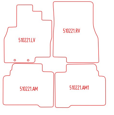 Automatten Mitsubishi Grandis (2004-2011)