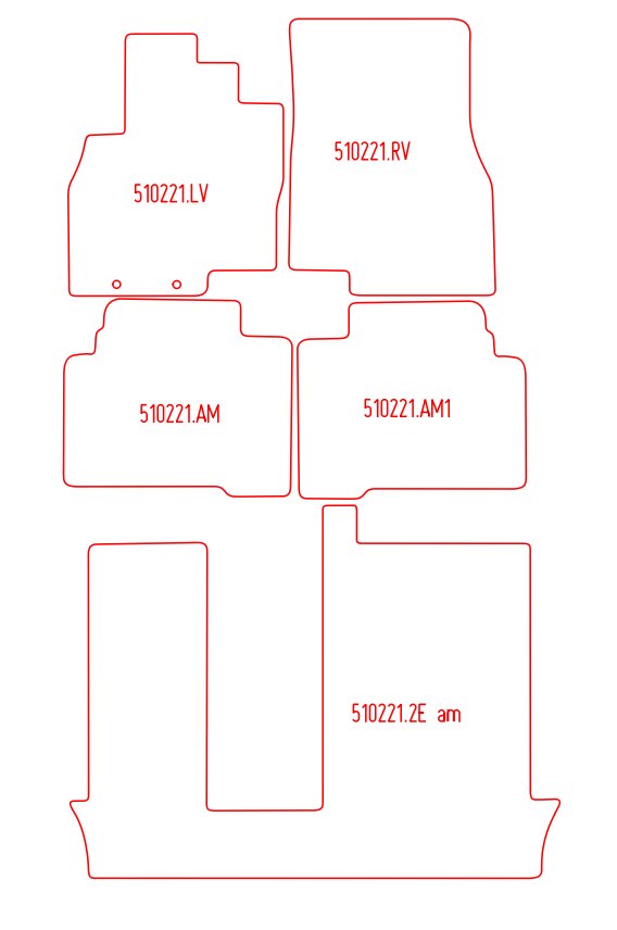 Automatten Mitsubishi Grandis (2004-2011)