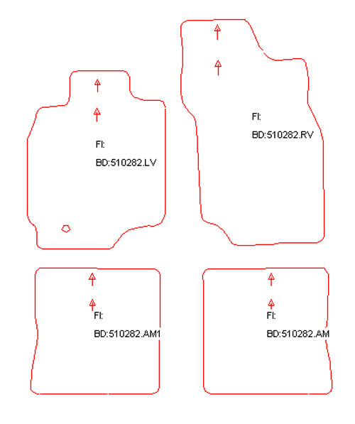 Automatten Mitsubishi Lancer sedan / Lancer Wagon sedan / Lancer Wagon stationwagon (2005-2005)