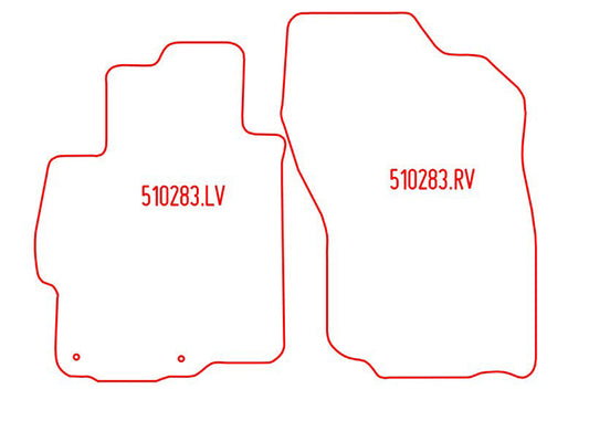 Automatten Mitsubishi Lancer sedan / Lancer Sportback hatchback (2008-2011)