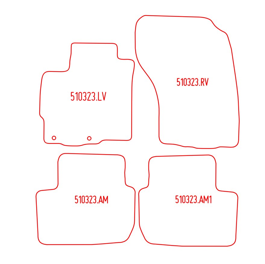 Automatten Mitsubishi Outlander (2010-2010)
