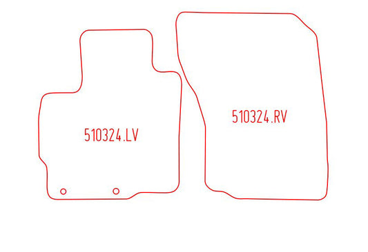 Automatten Mitsubishi Outlander III -  NIET-PHEV (2013-2021)
