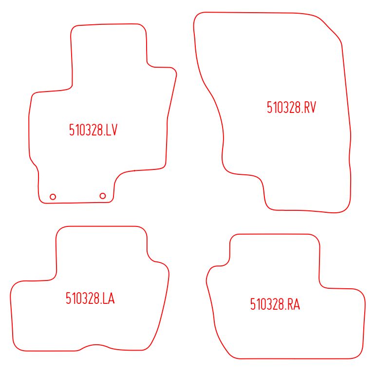 Automatten Mitsubishi Outlander III (PHEV) (2013-2021)