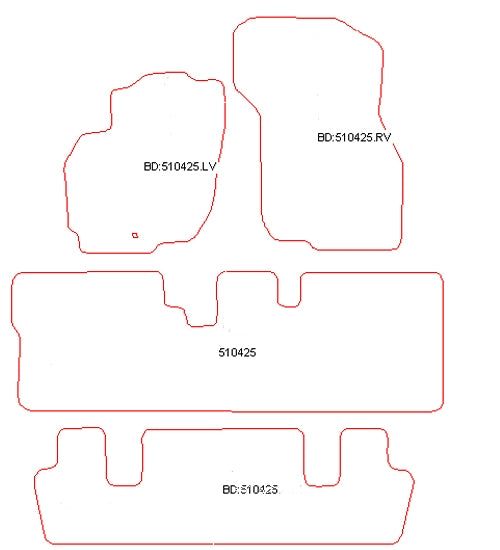 Automatten Mitsubishi Space Wagon (1999-2004)