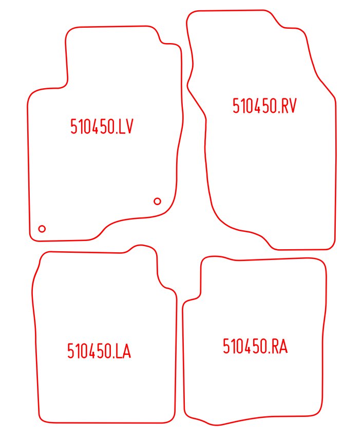 Automatten Mitsubishi Space Star (1998-2006)