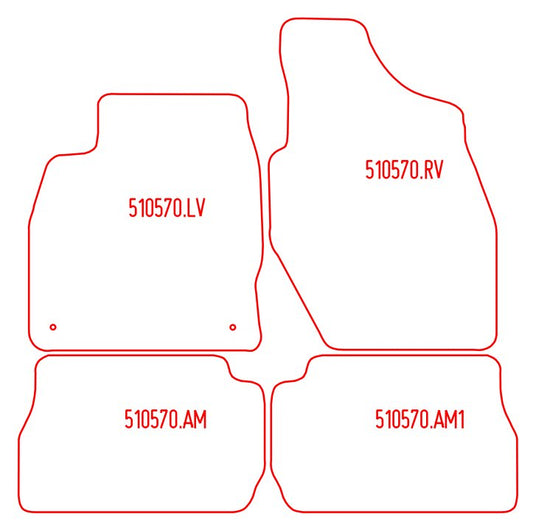Automatten Mitsubishi Pajero Pinin / Pajero Pinin Long Body (2001-2004)