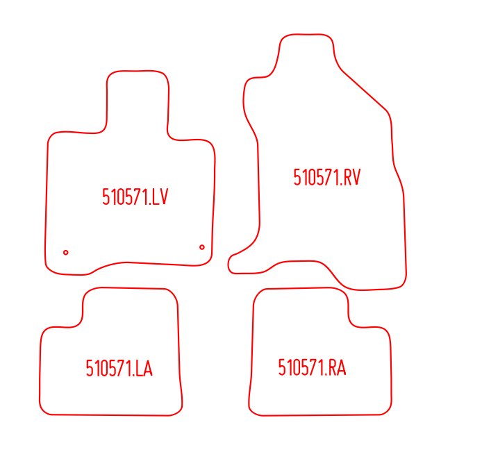Automatten Mitsubishi i-MiEV (2010-Heden)