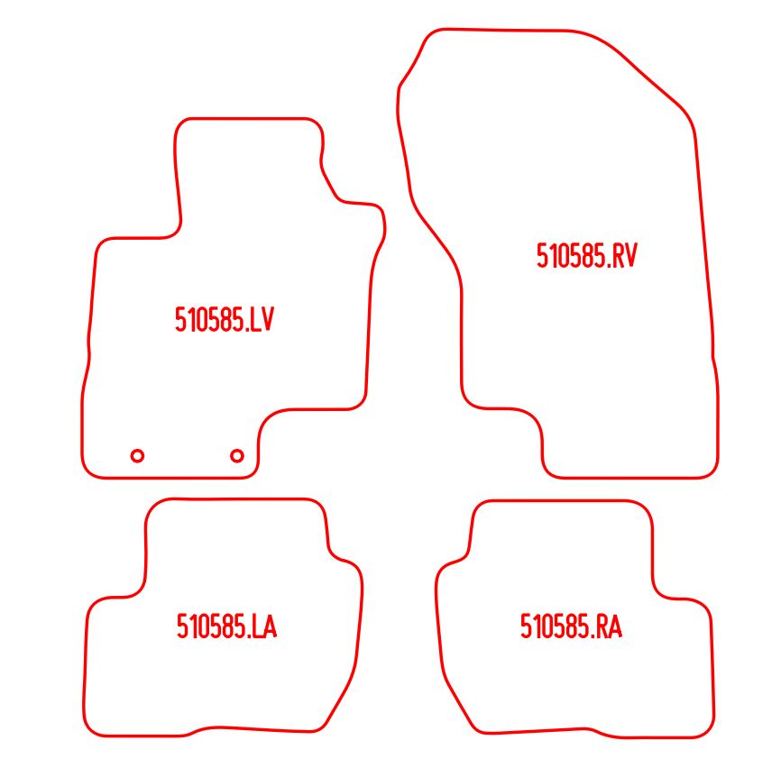 Automatten Mitsubishi Eclipse Cross (2017-Heden)