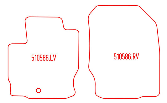 Automatten Mitsubishi Colt CZC (2007-2007)