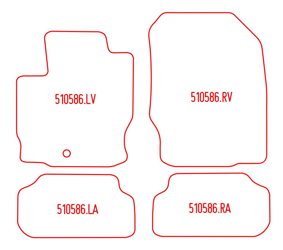 Automatten Mitsubishi Colt CZC (2007-2007)