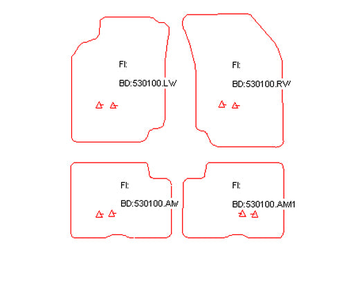 Automatten Nissan Almera hatchback / Almera sedan (1995-2000)