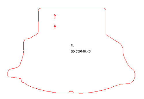 Kofferbakmat Nissan Almera Tino (2000-2007)