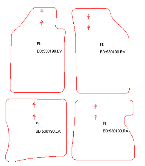 Automatten Nissan Kubistar (2004-2008)