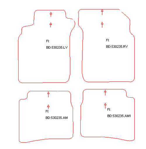 Automatten Nissan Maxima QX (2000-2005)