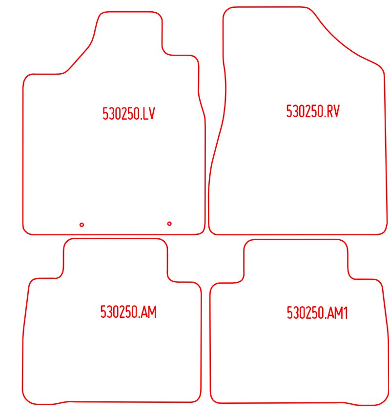 Automatten Nissan Murano (2005-2008)