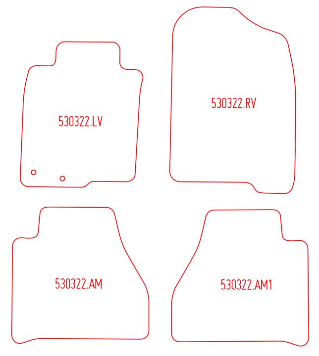 Automatten Nissan Navara Double Cab / Navara King Cab (2015-Heden)