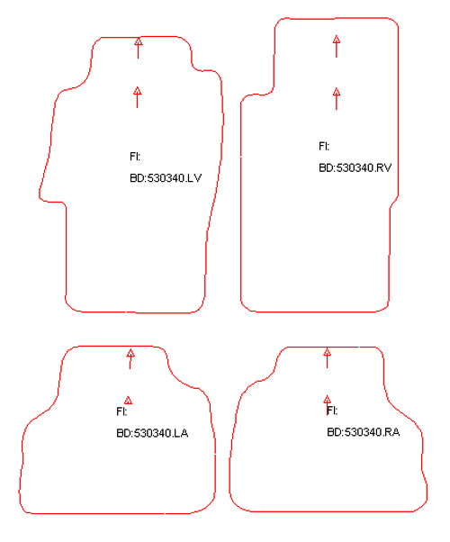 Automatten Nissan Patrol GR (1998-2013)