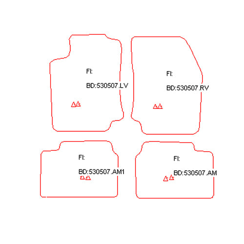 Automatten Nissan Primera sedan / Primera P10 hatchback / Primera P10 sedan (1994-1993)