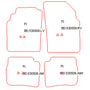 Automatten Nissan Primera P11 hatchback / Primera P11 sedan / Primera P11 stationwagon (1997-2002)