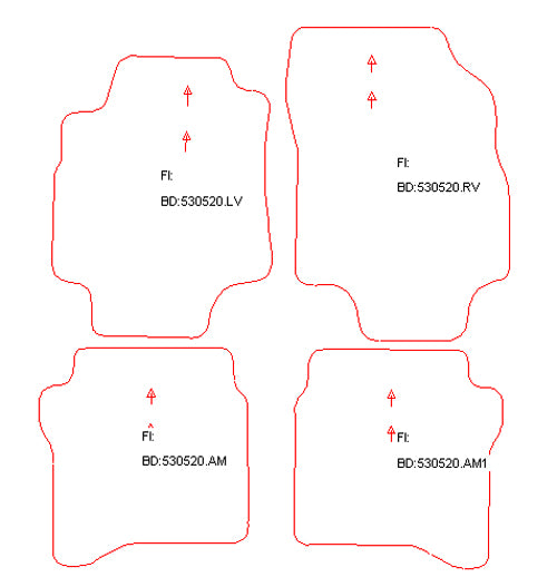Automatten Nissan Primera P12 hatchback / Primera P12 sedan / Primera P12 stationwagon (2002-2008)