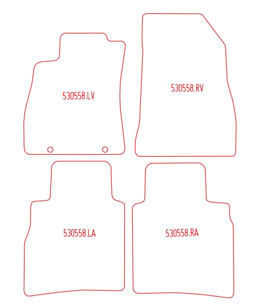 Automatten Nissan Pulsar (2014-2018)