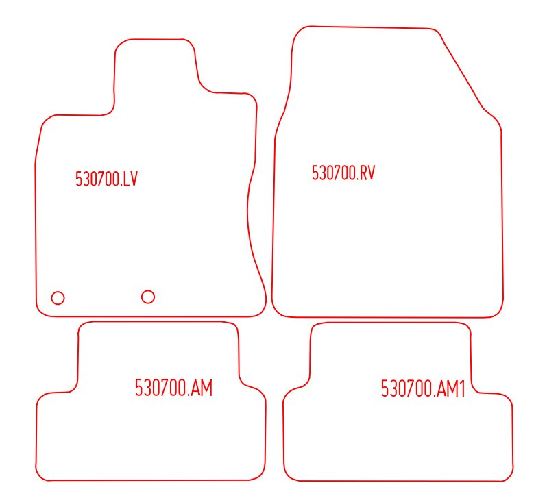 Automatten Nissan Qashqai (2007-2014)