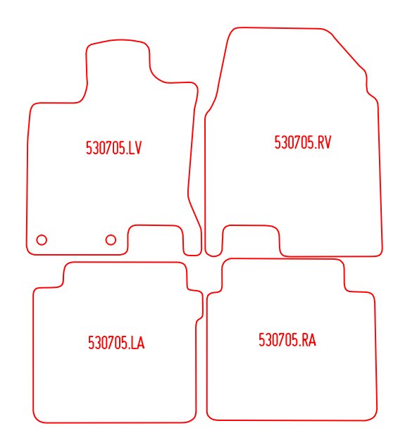 Automatten Nissan Qashqai+2 (2008-2014)