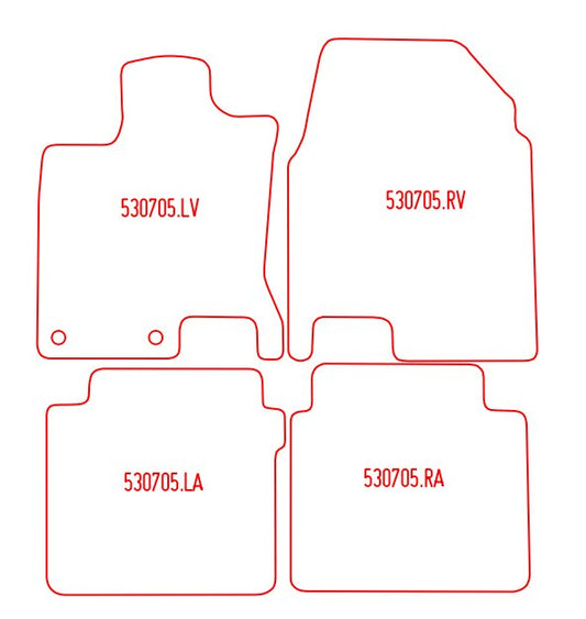Automatten Nissan Qashqai+2 (2008-2014)