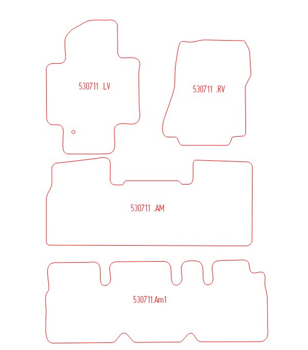 Automatten Nissan Evalia (NV200) (2011-Heden)