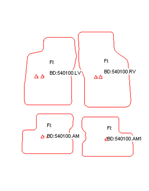 Automatten Opel Astra F cabriolet / Astra F hatchback / Astra F sedan / Astra F stationwagon (1993-1998)