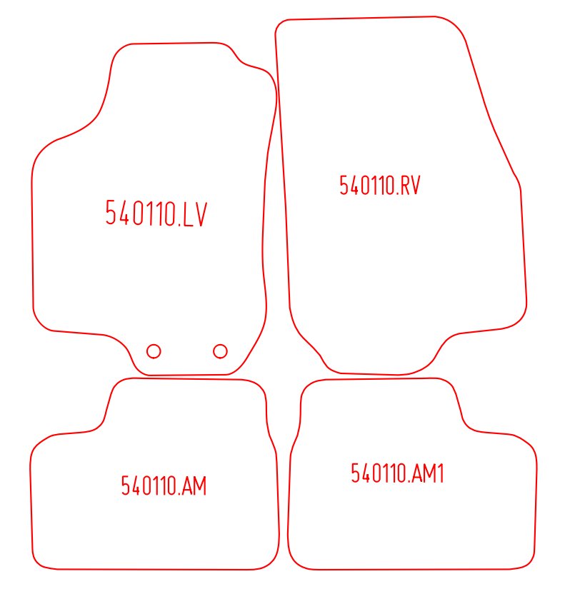 Automatten Opel Astra G hatchback / Astra G sedan / Astra G stationwagon (1998-2004)
