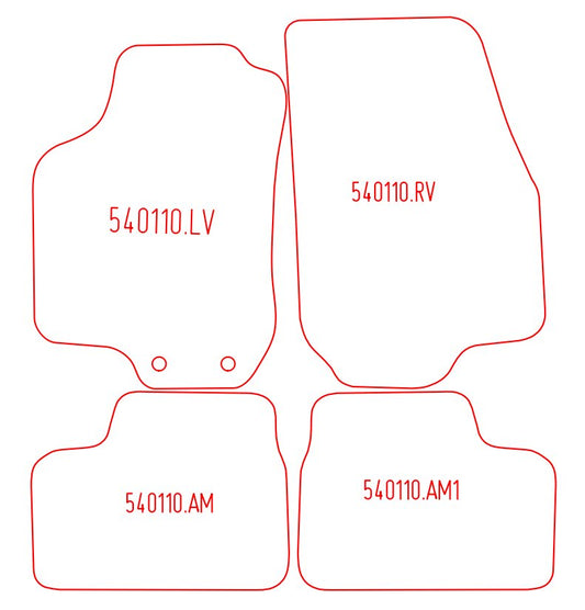 Automatten Opel Astra G hatchback / Astra G sedan / Astra G stationwagon (1998-2004)