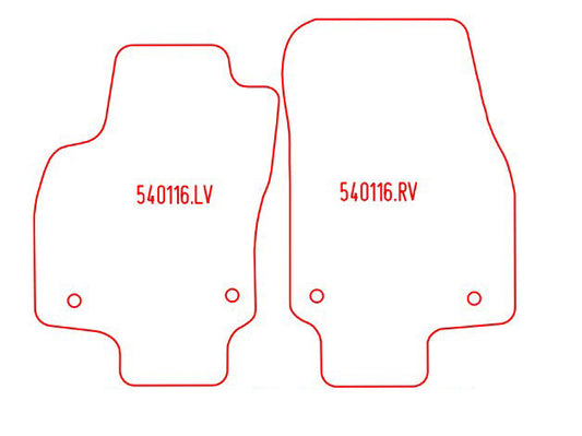 Automatten Opel Astra H 4 deurs sedan / Astra H hatchback / Astra H stationwagon / Astra H (GTC) coupe / Astra H TwinTop cabriolet (2007-2009)