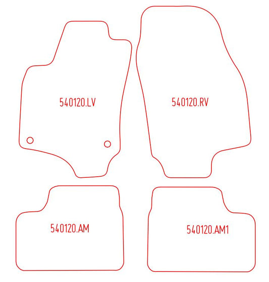 Automatten Opel Astra G (2000-2006)