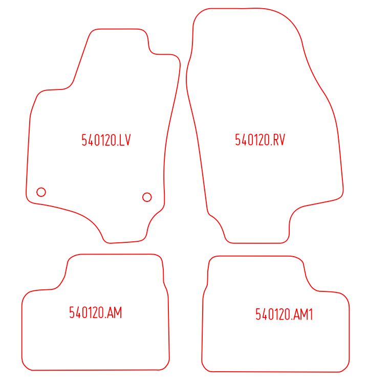 Automatten Opel Astra G (2000-2006)