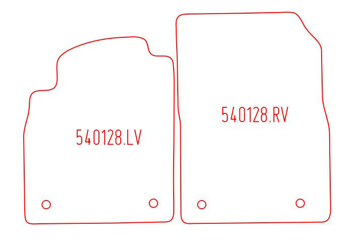 Automatten Opel Astra J hatchback / Astra J sedan / Astra J (GTC) hatchback / Astra J Sports Tourer stationwagon (2011-2016)