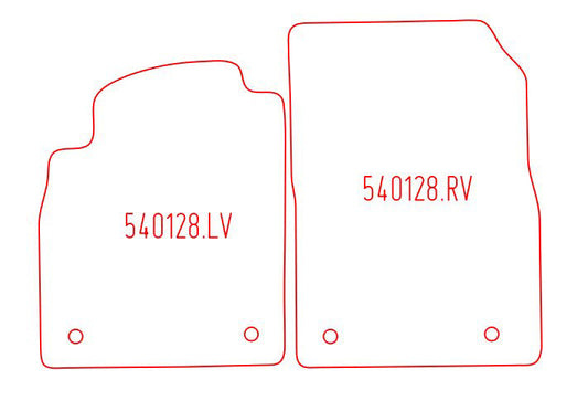 Automatten Opel Astra J hatchback / Astra J sedan / Astra J (GTC) hatchback / Astra J Sports Tourer stationwagon (2011-2016)