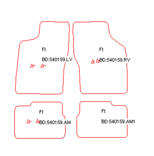 Automatten Opel Calibra (1989-1997)