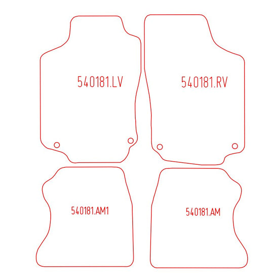 Automatten Opel Combo C Tour (2001-2011)