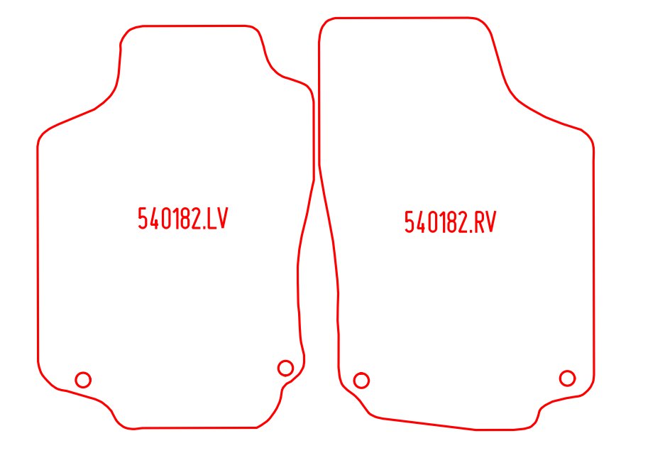 Automatten Opel Combo C Bestelwagen / Combo C Tour mpv (2001-2011)