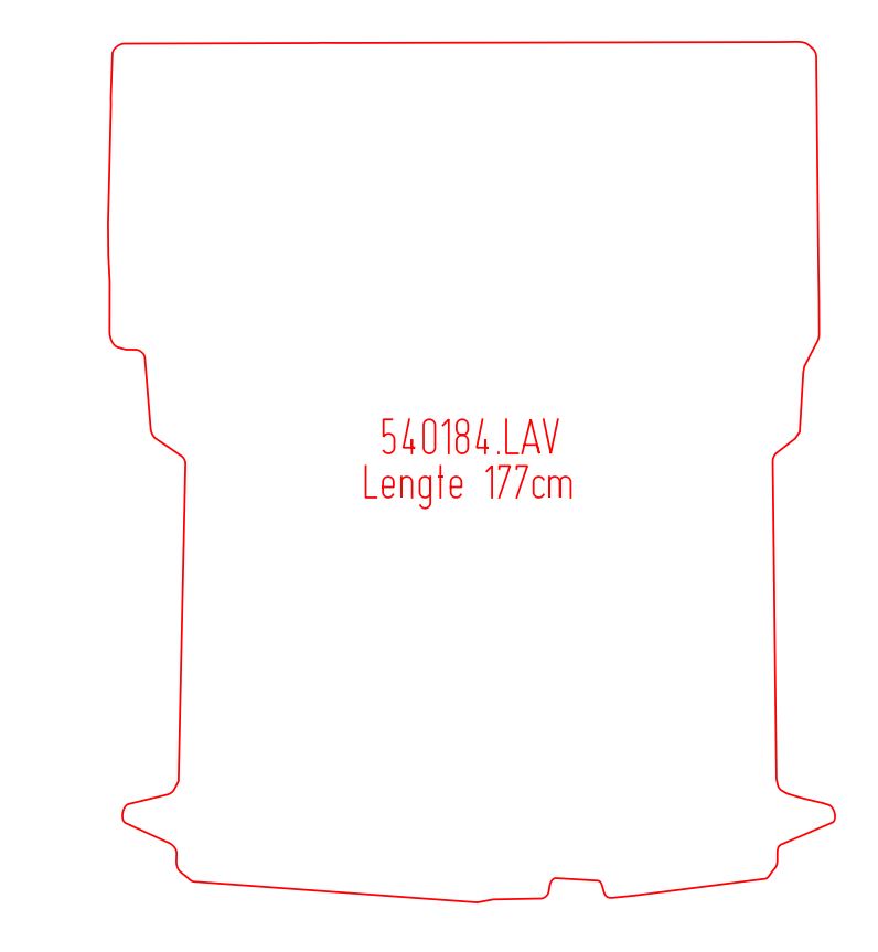 Laadvloermat Opel Combo D (2012-2018)